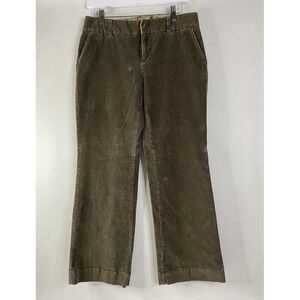 IZOD Corduroy Pants Women's Sz 10 Petite Brown Dress Casual Trousers Vintage GUC